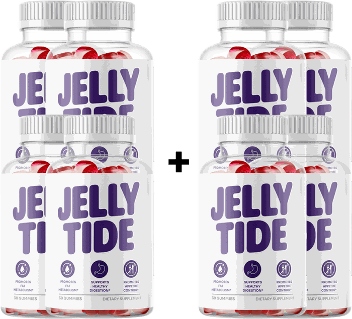 Eight JellyTide bottles, 240 day supply