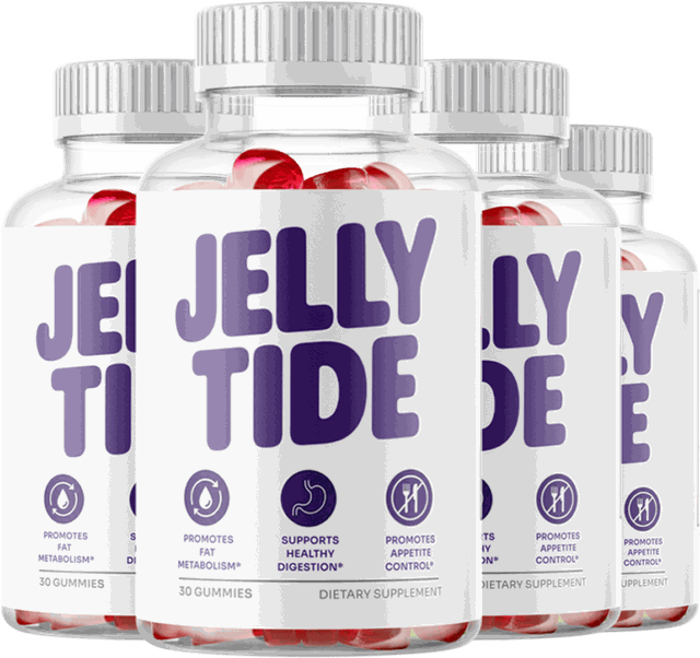 Four JellyTide bottles, 120 day supply